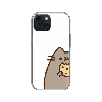 Чохол для iPhone 15 з малюнком «Пушин з печивом»