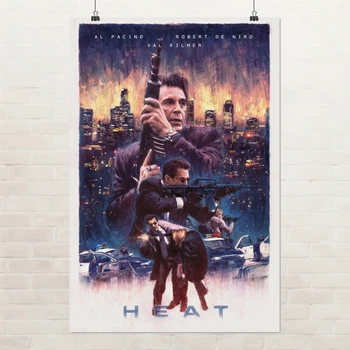 Постер Сутичка, Heat (1995), культове кіно, бойовик, A3 42×28 см (id7345)
