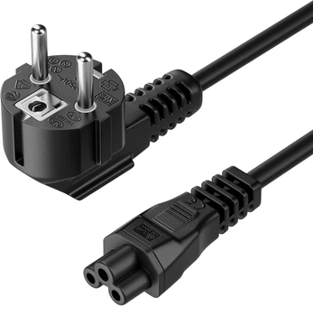 Kabel zasilający Digitus Schuko > C5, 1.8m Black (AK-440103-018-S)