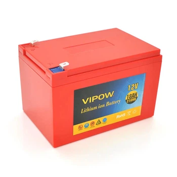 Акумуляторна батарея літієва Vipow 12 V 18Ah з елементами Li-ion 18650 з вбудованою ВМS платою (3S9P)