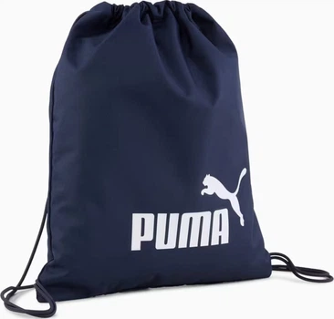 Рюкзак-мешок Puma Phase Gym Sack 14L темно-синий Унисекс 43 х 37,5 см