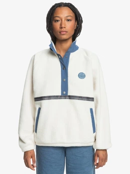 Куртка жіноча Quiksilver UNI Women's half-zip fleece sweatshirt L Бежева