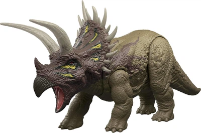 Динозавр Трицератопс зі світлом і звуком Світ юрського періоду Jurassic World Survival Wild Roar Triceratops Dinosaur Mattel (JKL81)