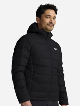 Пуховик короткий мужской Jack Wolfskin Wild Pass Down Hoody M Rds A66298-6000 L Черный (4064886758314)