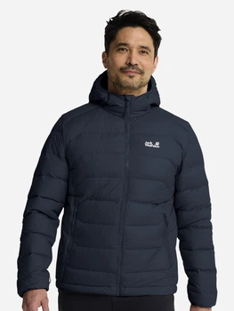 Пуховик короткий мужской Jack Wolfskin Wild Pass Down Hoody M Rds A66298-C0412 L Синий (4064886758550)