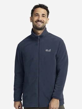 Толстовка флисовая на молнии мужская Jack Wolfskin Taunus 100 Fz M A65793-C0412 S Синяя (4064886652551)