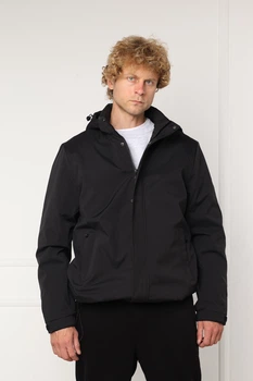 Куртка коротка для чоловіків XXL колір чорний YUKI ЦБ-00297592