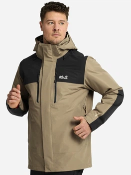 Спортивна вітровка чоловіча Jack Wolfskin Jasper Pro 2L Jkt M A66294-A0082 M Бежева (4064886755177)