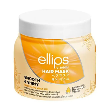 Маска для волосся Ellips Hair Vitamin Mask Smooth & Shiny With Aloe Vera Oil Розкішне сяйво з олією алое вера 200 г