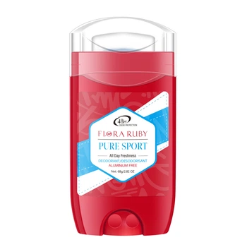 Дезодорант-стік Flora Ruby Pure Sport Aluminium Free без алюмінію від поту та запаху, 68 г