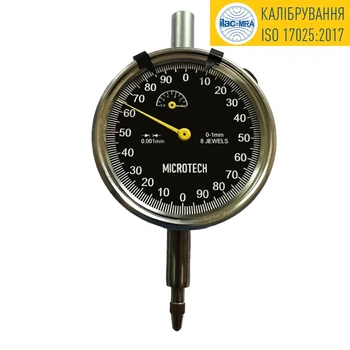 Індикатор годинникового типу Мікротех 1МІГ (0-1мм/±0,003 мм) Україна