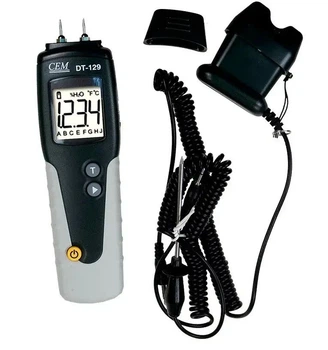 Влагомер древесины CEM DT-129 с измерением температуры