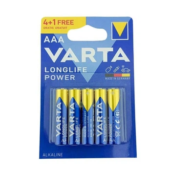 Батарейка LR3/ААА/1.5V (Набір 4+1 ) Longlife Pover, 28072 Varta