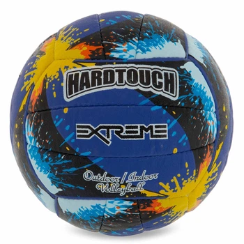 Волейбольний м'яч HARD TOUCH, синьо-чорний, розмір 5, поліуретан (PU), 18 панелей, для залу та вулиці(OB_E11BBD2F0C87)