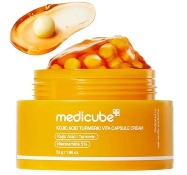 Осветляющий капсульный крем с койевой кислотой и куркумой Medicube Kojic Acid Turmeric Vita Capsule Cream, 53 g