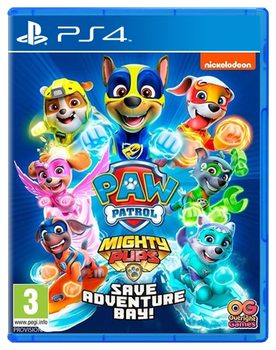 Игра PAW Patrol Mighty Pups Save Adventure Bay! для PS4 (Blu-ray диск) RUS Б/У