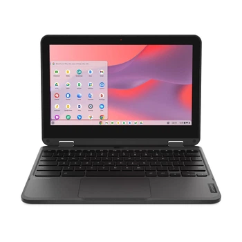 Ноутбук Lenovo 500e Chromebook Gen 4s (83L4000KFR), Intel N100 / 11.6" / Touch / RAM 8 ГБ LPDDR5 / SSD 64 ГБ / Intel UHD Graphics / Chrome OS / Cірий