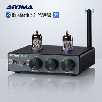 Передпідсилювач звуку aiyima t1 pro black + блок живлення 12v. bluetooth 5.1