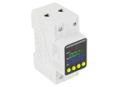 Реле напряжения 63A, энергометр Lemanso LM6379
