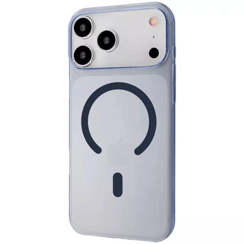 Чохол ультратонкий сумісний з усіма захисними стеклами Proove Crystal Case with Magnetic Ring iPhone 17 Pro Max Deep Blue