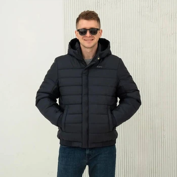 Мужская куртка зимняя большого размера UF-Fashion 35/1-е-сфк 60 темно-синий