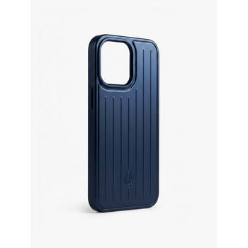 Металлический чехол Rimova для iPhone 14 Pro Max с защитой камеры и усиленными углами синий