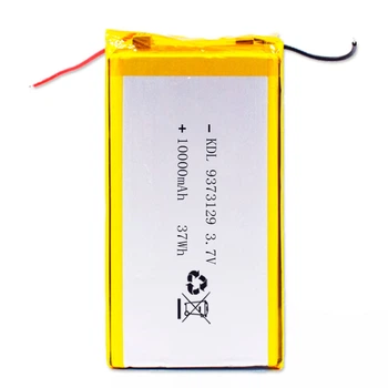 Акумулятор літій-полімерний 10000mAh для Power Bank / 3.7V / 129x73x9.3 mm