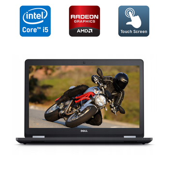 Ноутбук Dell Latitude E5570 / 15.6" (1920x1080) IPS Touch / Intel Core i5-6300U (2 (4) ядра по 2.4 - 3.0 GHz) / 8 GB DDR4 / 256 GB SSD / AMD Radeon R7 M360, 2 GB DDR3, 64-bit / HDMI / VGA / Windows 10 б/у