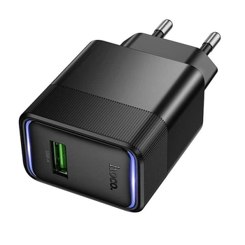 Адаптер сетевой HOCO Lounge single-port multi-protocol charger CS111A |1USB, 22.5W/3A, QC| 5262144