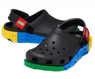 Чоловічі крокси Crocs LEGO® Creativity Clog Black/Multi (42-43, чорний)