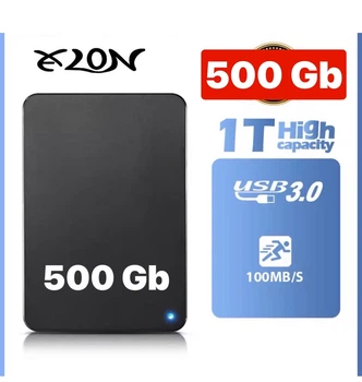 Портативний зовнішній жорсткий диск АТА XLON HD 500Gb USB 3.0 для ПК/Windows/Mac/PS4/XBox/Linux 500