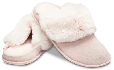 Жіночі крокси капці утеплені Crocs Classic Luxe Slipper Pink (33/34, рожевий)