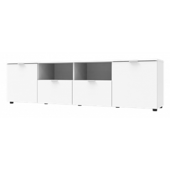 Комод Doros Рон 4 44900221 Білий 2 фасади, 2 шухляди 180х38х50см (1909514099)