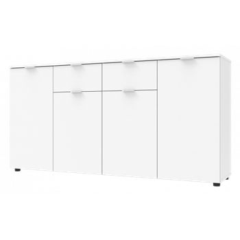 Комод Doros Рон 7 44900222 Білий 4 фасади, 2 шухляди 160х38х81см (1909474775)