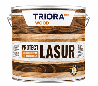 Лазурь акриловая защитно-декоративная для древесины TRIORA Орех 0.75 л