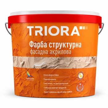 Краска фасадная структурная TRIORA 5 кг