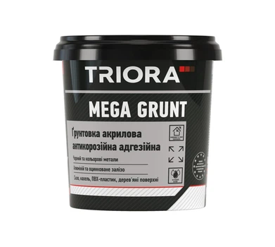 Грунтовка акриловая антикоррозионная адгезионная TRIORA Mega Grunt 0.9 кг