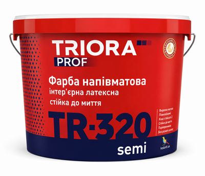 Краска интерьерная полуматовая TRIORA TR-320 Semi 1 л