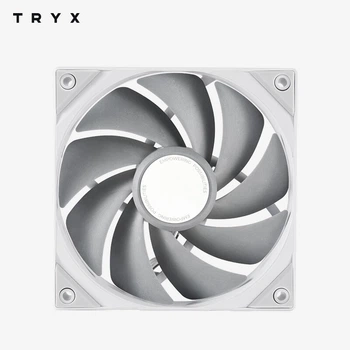 Вентилятор TRYX (Chuangkexingxi) ROTA Dark Star PRO 120 мм, высокопроизводительный, белый (подшипник FDB/лопасти LCP/низкий уровень шума/корпусный вентилятор/компьютерный компонент)