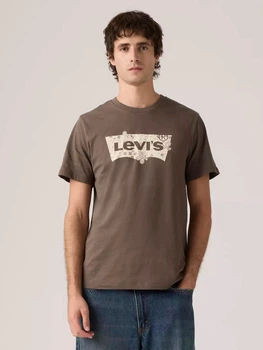 Футболка хлопковая длинная мужская Levi`s 739136538 XS Коричневая (1161364589)