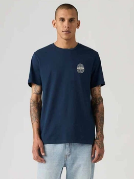 Футболка бавовняна довга чоловіча Levi`s 832078885 2XL Синя (1161283263)