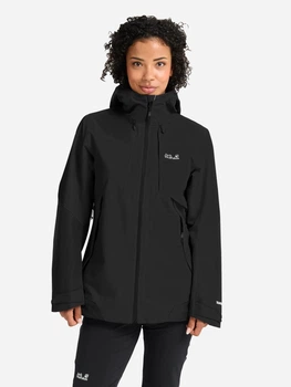 Вітровка жіноча Jack Wolfskin A65804-6000 L Чорна (4064886650441)