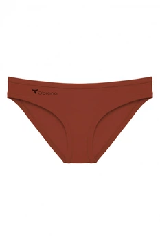 Хлопковые трусы слип Obrana 200-30 однотонные XL бордо