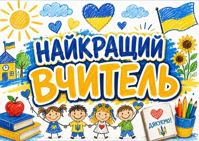 Календар настінний квартальний на 2027 рік на три пружини , Apriori, "Найкращий вчитель" , Подарунок Вчителю , 29,7х61см