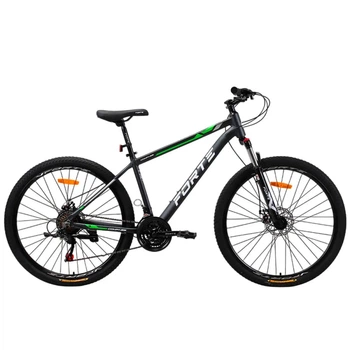 Велосипед Forte COMPASS 26.2717-07S, к27.5 р17 алюминий серо-зеленый