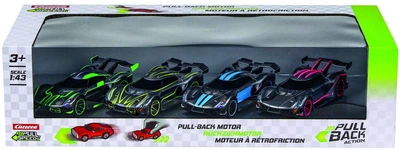 Zestaw samochodzików Carrera Pull & Speed Hypercars 1:43 z napędem pull-back 4 szt (9003150150275)