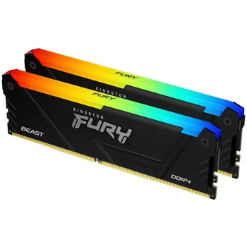 Модуль памяти Kingston DDR4 16GB (2x8GB) 3200 MHz Beast Black Fury (ex.HyperX) (KF432C16BB2AK2/16WP)