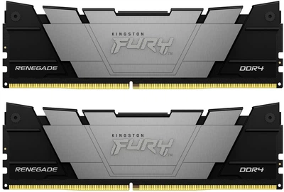 Модуль памяти Kingston DDR4 16GB (2x8GB) 3200 MHz Fury Renegade Black Fury (ex.HyperX) (KF432C16RB2K2/16)