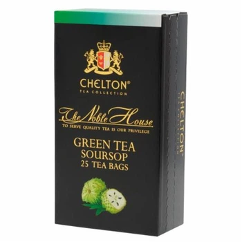 Чай пакетований зелений Chelton NOBLE HOUSE Благородний будинок з саусепом 25 пакетів - 50 g