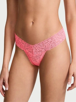 Трусики танга женские Victoria's Secret 297232493 L Розовые (1161171079)